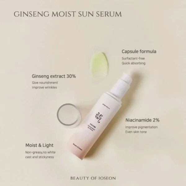 Ginseng Moist Sun Serum SPF50 Sunscreen - Image 3