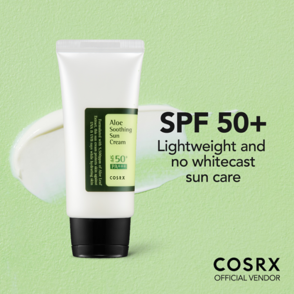 COSRX Aloe Soothing Sun Cream SPF50+ PA+++ - Image 3